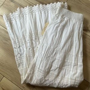 Beautiful long boho white lace skirt. St. John’s Bay! Never worn!